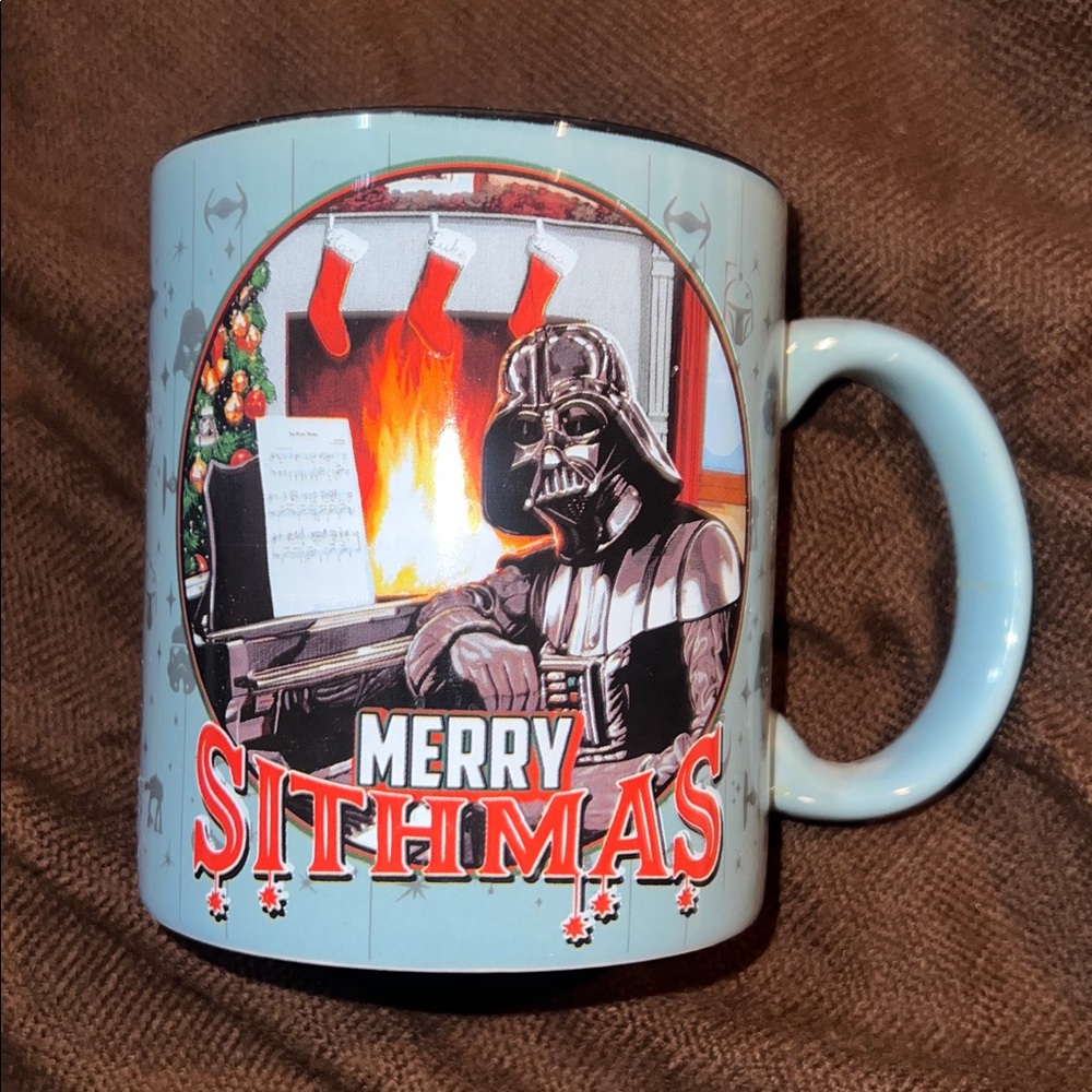 Star Wars Merry Sithmas Coffee Mug - Black and Blue